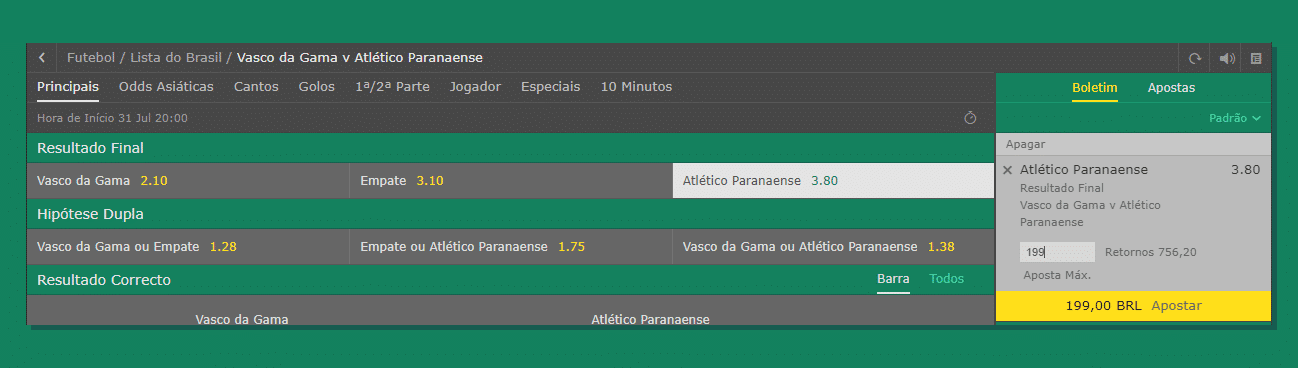 0 5 gols bet365