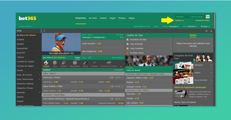 Registrar Bet365