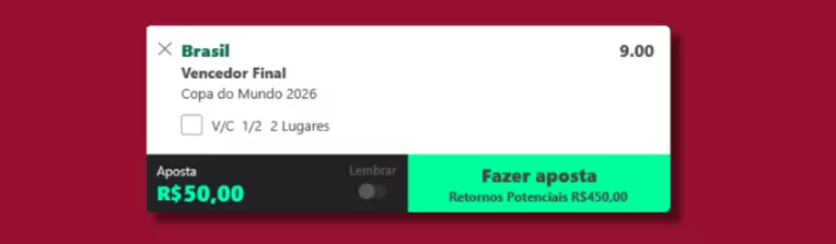 Brasil Vencer A Copa Do Mundo Aposta Bet365 764x223 Png