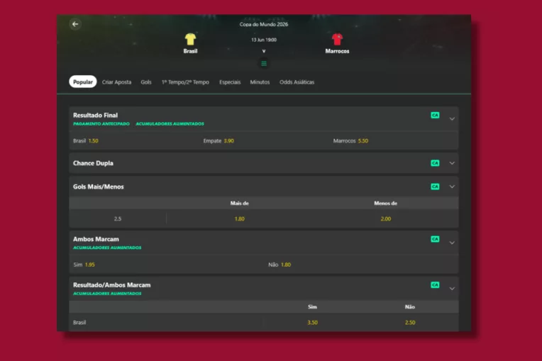 Como Apostar Copa Do Mundo 2026 Brasil X Marrocos Bet365 1 764x509 Png