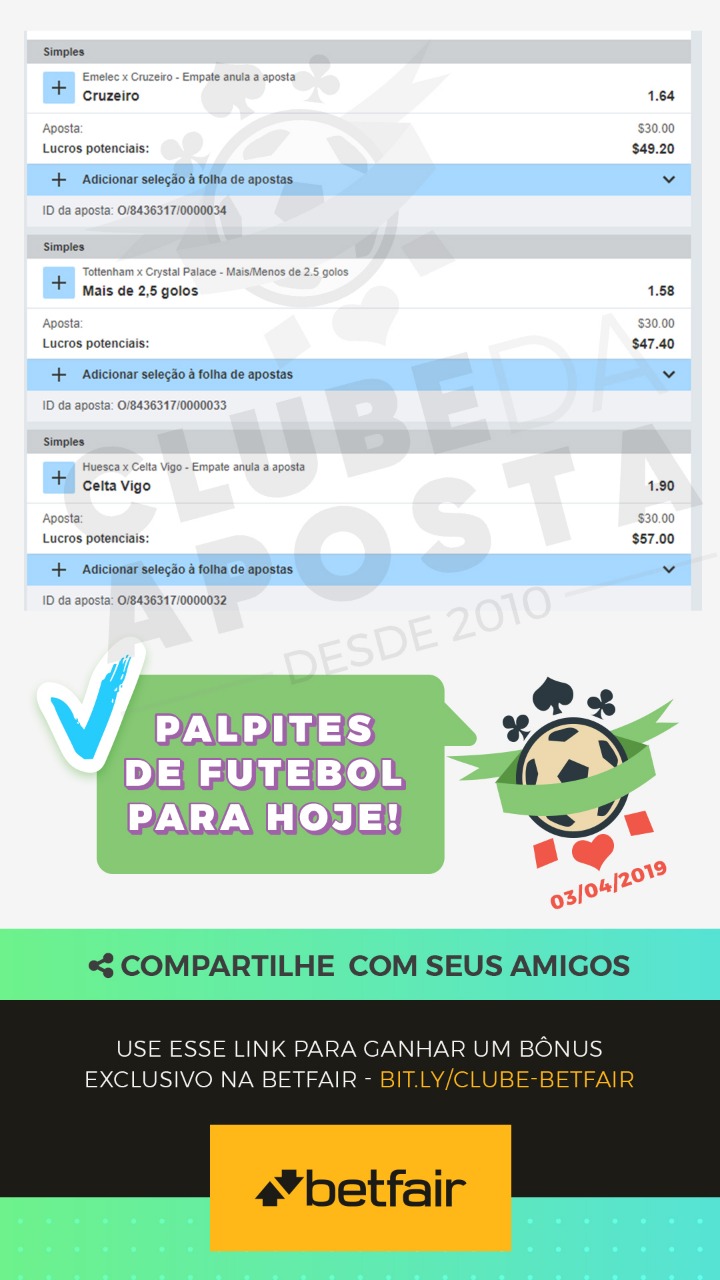 palpites bets amanhã