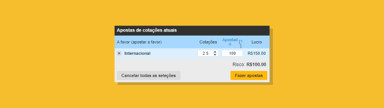 Apostando a favor na Betfair