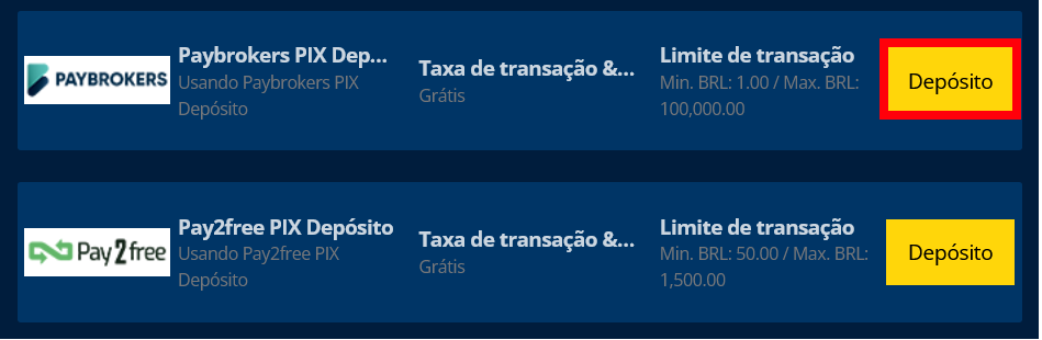 Como depositar na EstrelaBet?