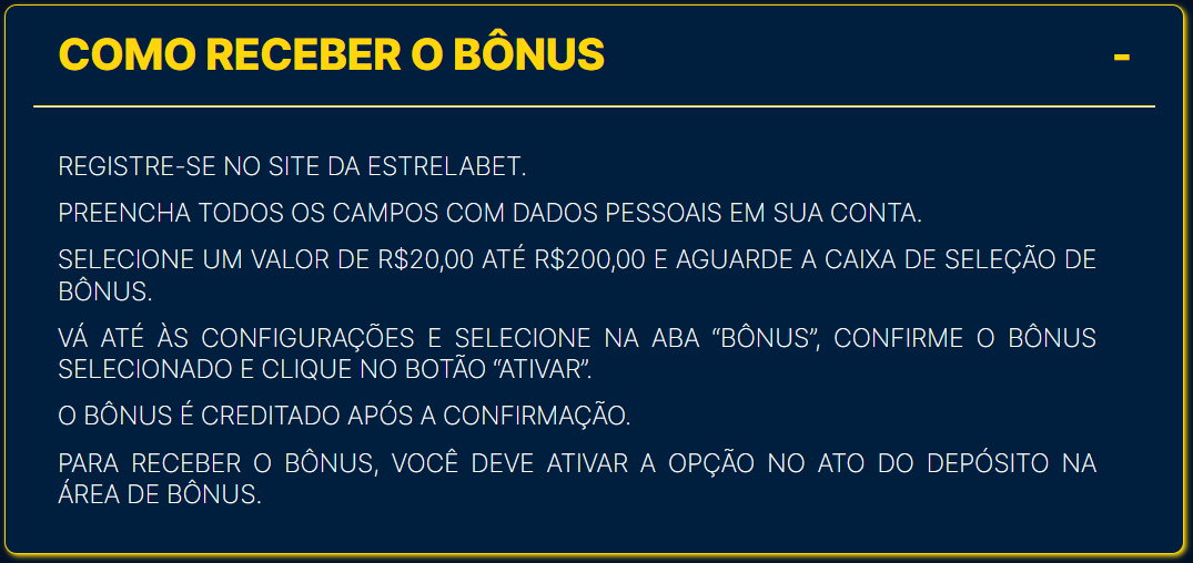 Cupom Estrela Bet: Ative o Bônus de Boas-Vindas Até R$ 200