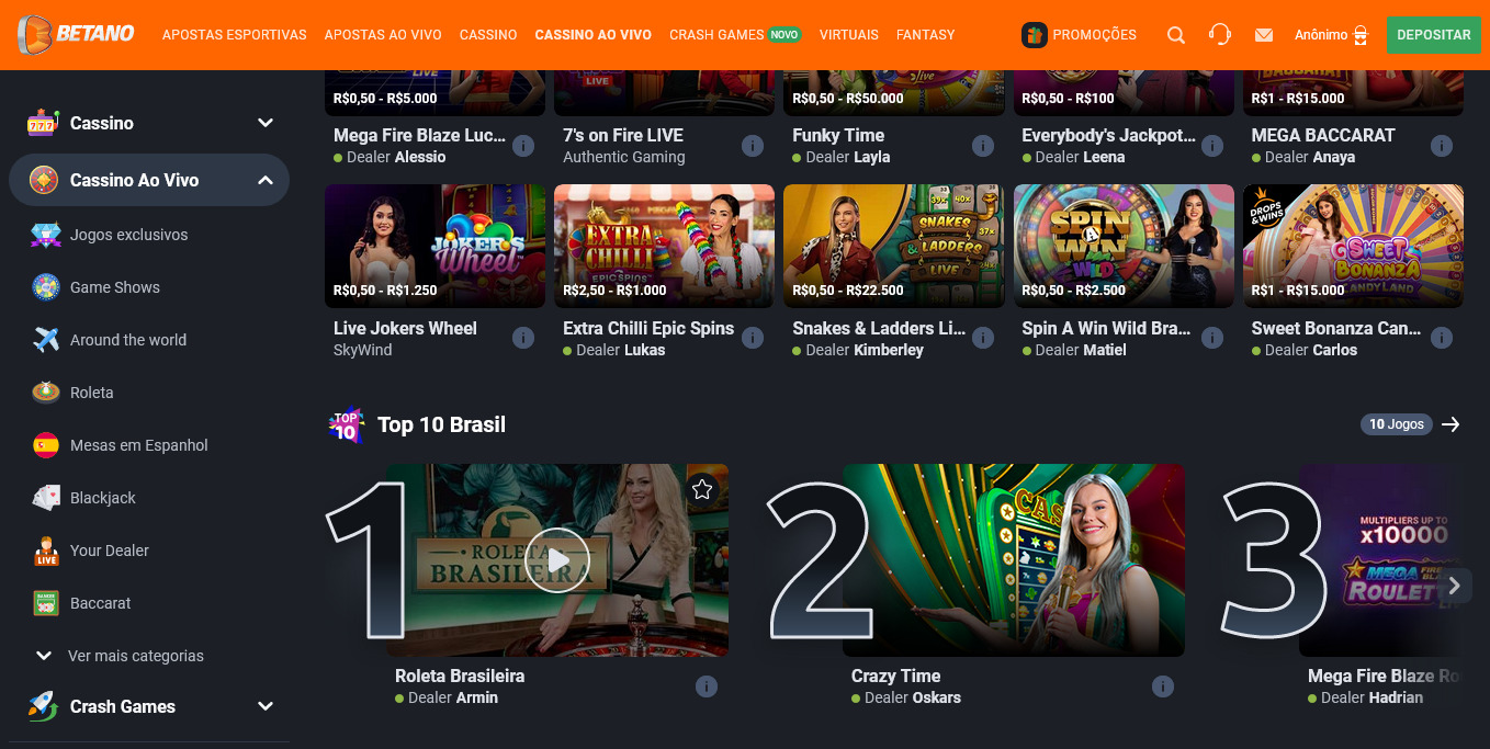 Betano Casino: veja os jogos que a plataforma oferece 
