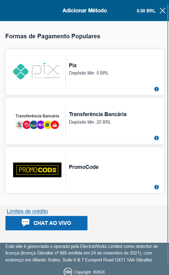 metodos pagamento sportinbet