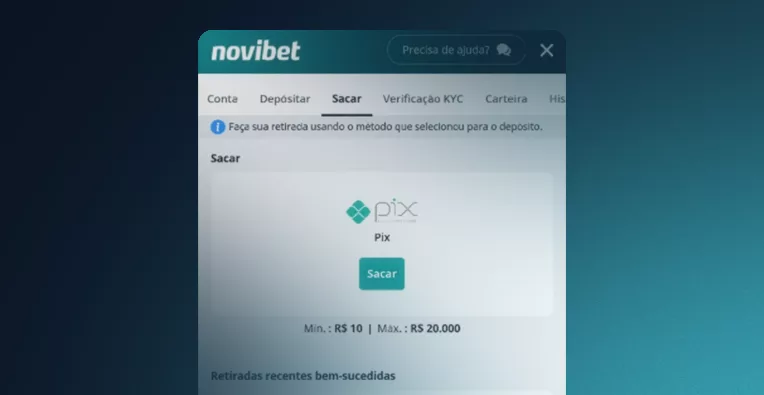 Saque Na Novibet Png